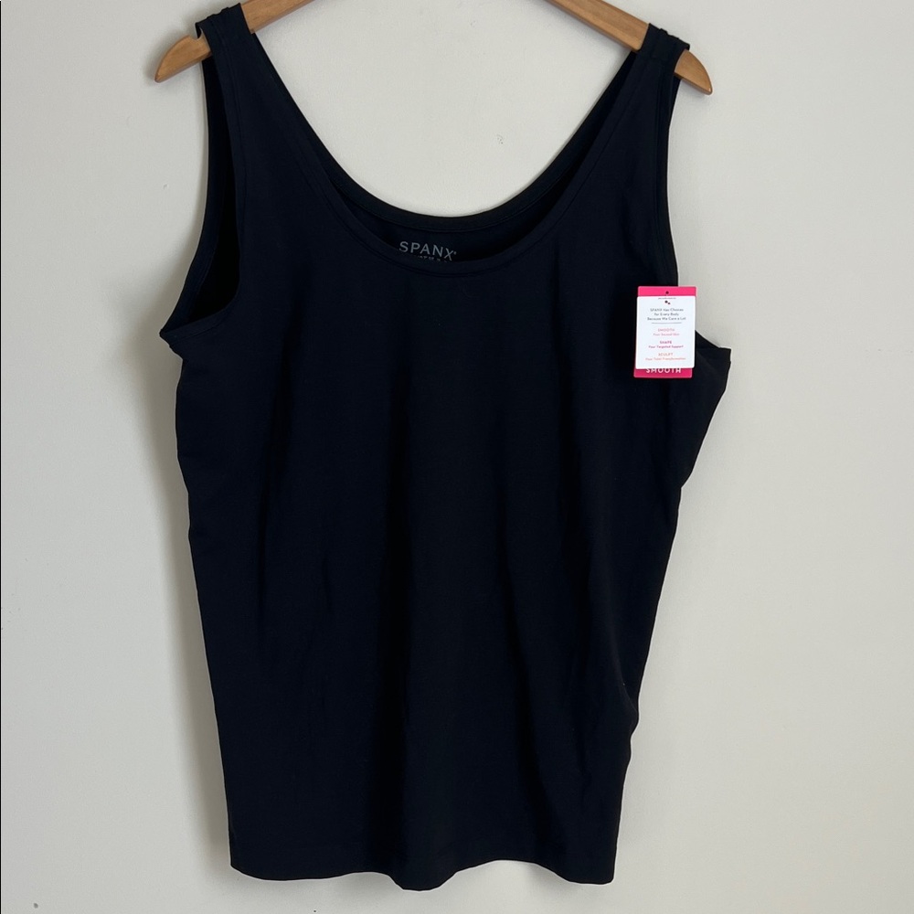 New‎ SPANX Tank Top Cotton Comfort Womens 3X Sculpt Shape Support